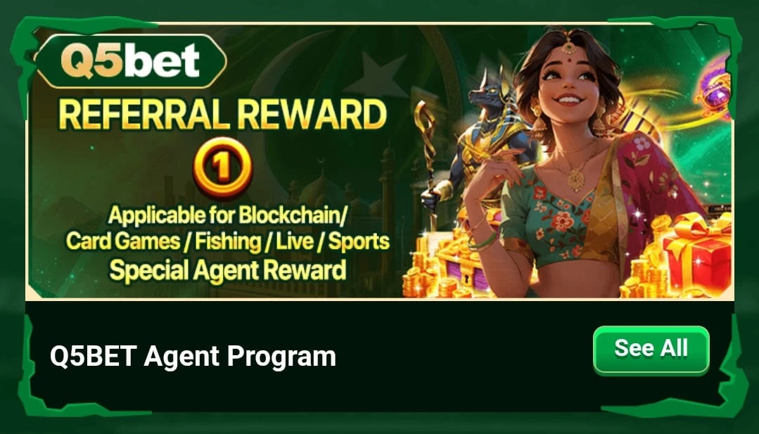 Q5Bet Game Referral Reward Bonus