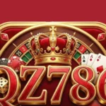 Qz786 Game logo with orange color Background