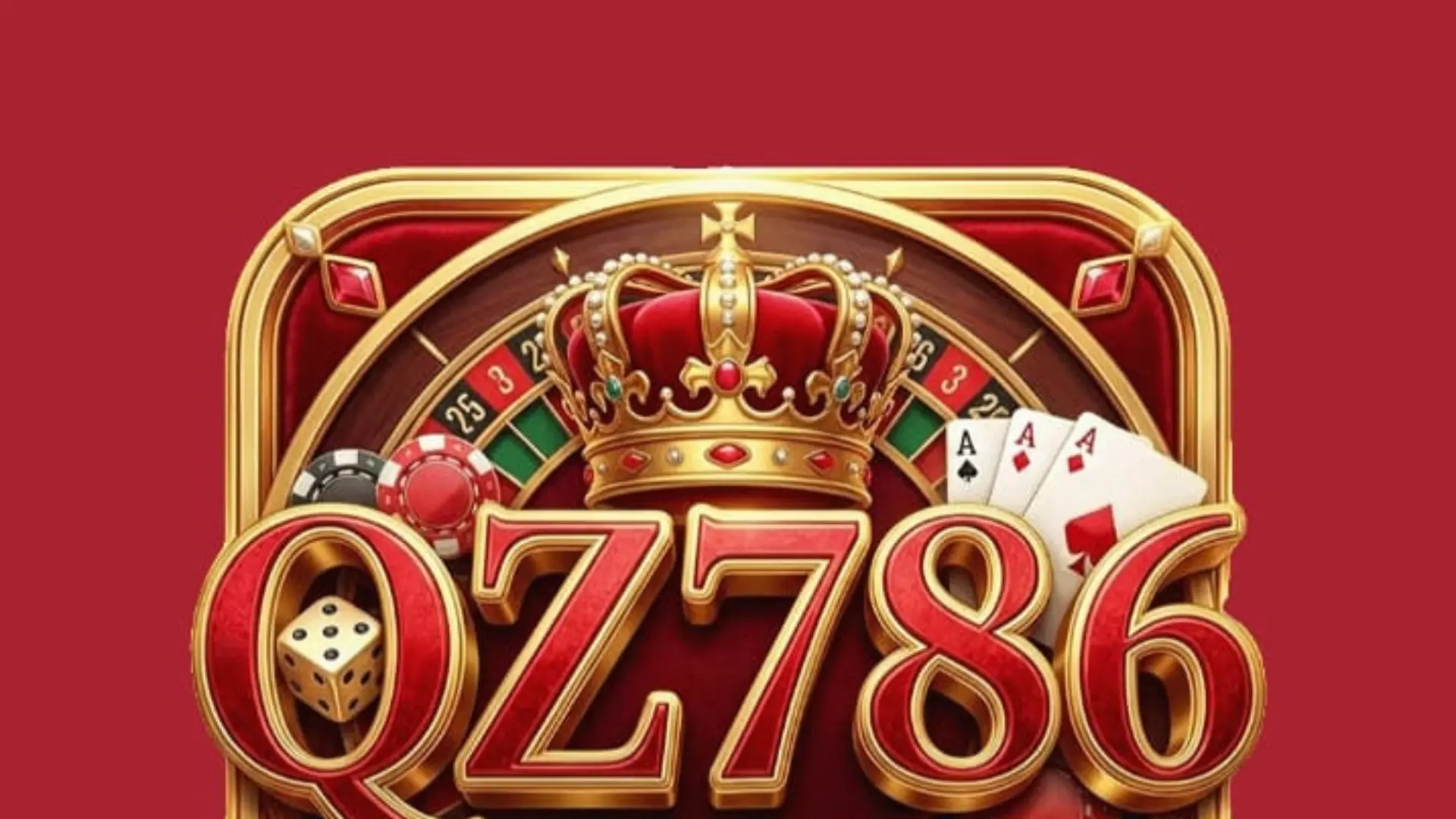 Qz786 Game logo with orange color Background